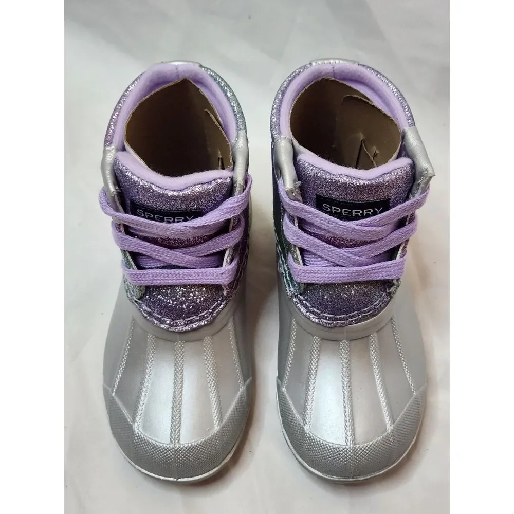 Sperry Port Boot Toddler Girl Size 6 Multicolor Shimmer